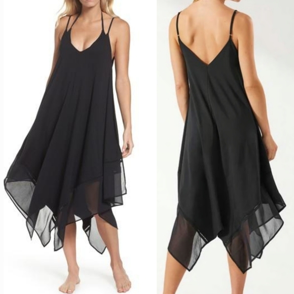 Tommy Bahama Dresses & Skirts - Tommy Bahama Black Scarf Midi Vacation Casual Dress Swim Cover-Up Resort‎ Wear
